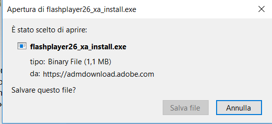 Come installare Adobe Flash Player - Eseguibile