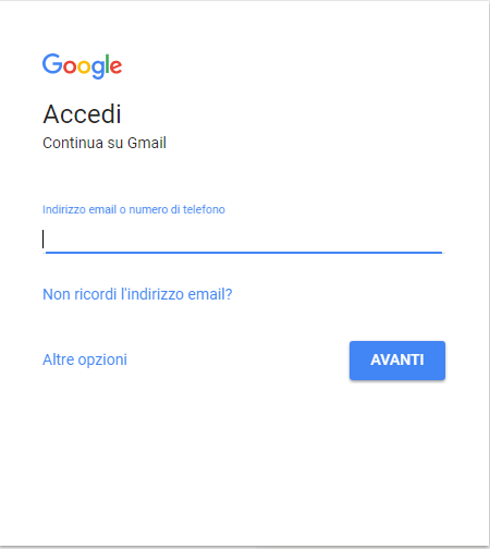Firma in Gmail - Credenziali
