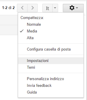 Gmail su Outlook - Impostazioni